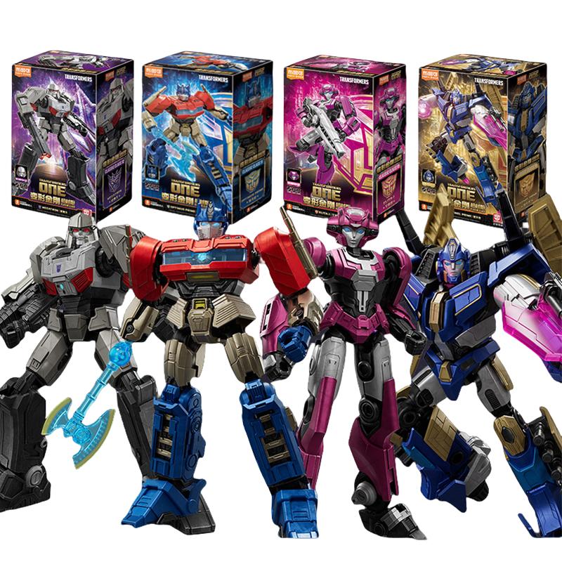 Transformers Jedna Figurka Akcji Wersja Oświetleniowa Optimus Prime Bumblebee Klocek Budowlany Megatron Skyfall Złożona Zabawka