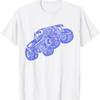 Monster Truck Ink Style Design T Shirt