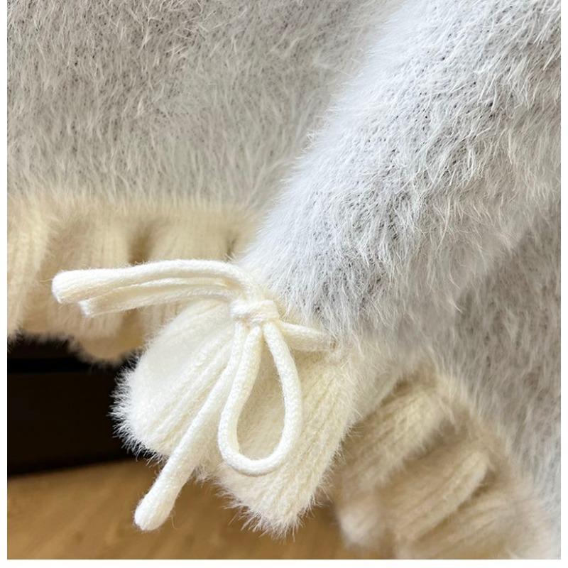 Pullover für Damen Winter Verdickter Pullover Warm Gestrickt Dehnbar Langarm Oversize Jumper Pullover Tops