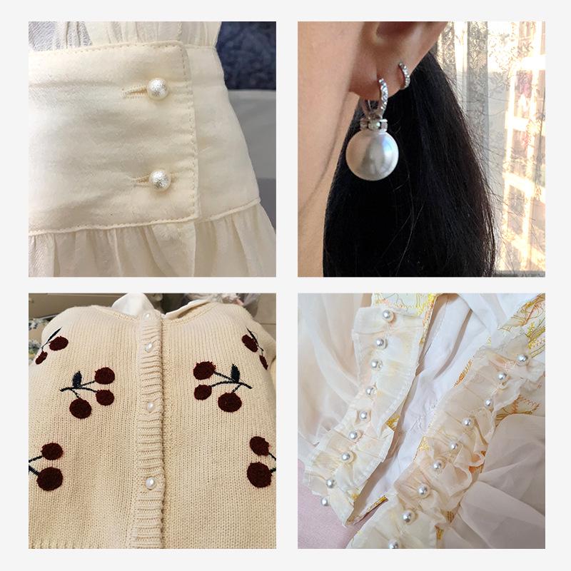 Perle Runder Knopf: Damenpullover, Chiffonblusen, Dekorative Accessoires, Kinderkleidung, Pilzdesign