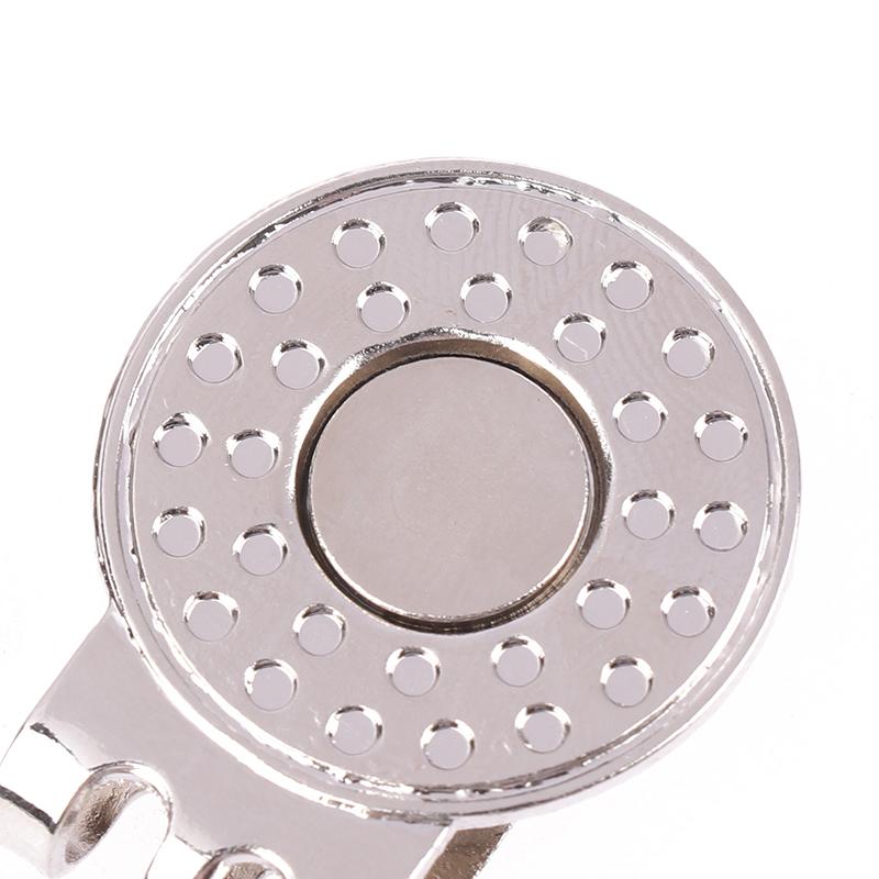 1Pc Golf Ball Marker Golf Hat Clip Magnetic Alloy Golf Ball Position Marker Removable Metal Hat Clip Accessories For Golfers