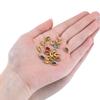 10pcs Crystal Waterdrop Charms Stainless Steel Rhinestone Oval Pendants for Necklace Earrings DIY Cloth Jewelry Making Wholesale