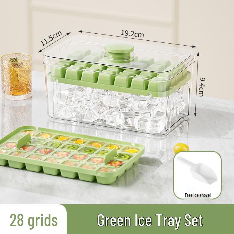 Форма для кубиків льоду з кришкою - Форма харчового класу для домашнього льоду