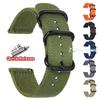 Bracelet de Montre en Nylon 18mm 20mm 22mm 24mm Nouveau Tissé Universel Bracelet à Libération Rapide Tissu pour Hommes Femmes Accessoires de Bracelet de Poignet