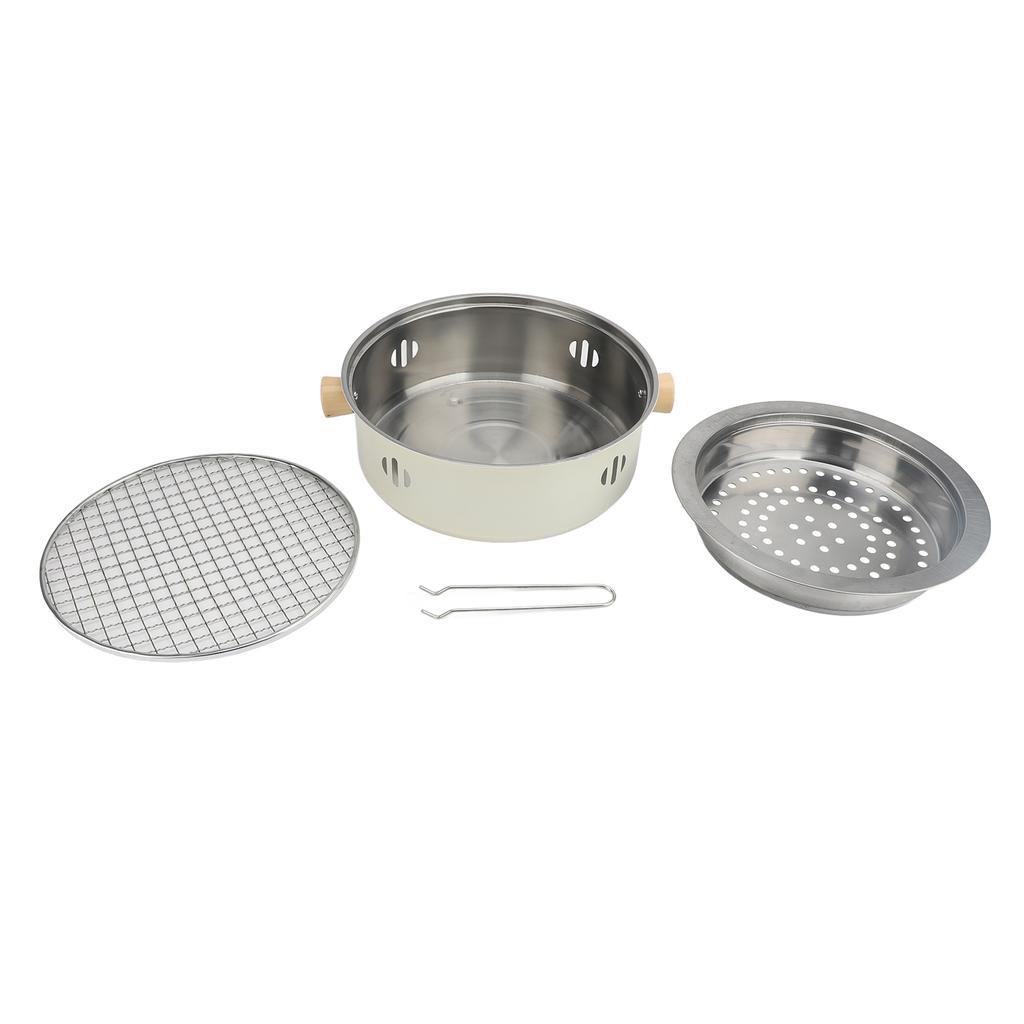 11.02in Charcoal BBQ Grill Round Portable Tabletop Barbecue Grill for for Outdoors Camping Picnic Indoor Cooking Tea