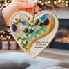 Heart Shaped Sea Ornament, Friendship Hearts Ornament, Friendship Keepsake For Christmas Tree & Ocean Themed Decor