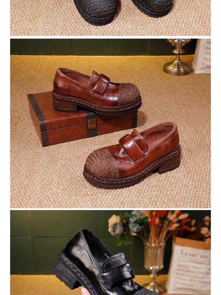 2025 Herbst Damen Leichte Luxus Pferdeleder Slipper - Bequem, Echtes Leder Slipper