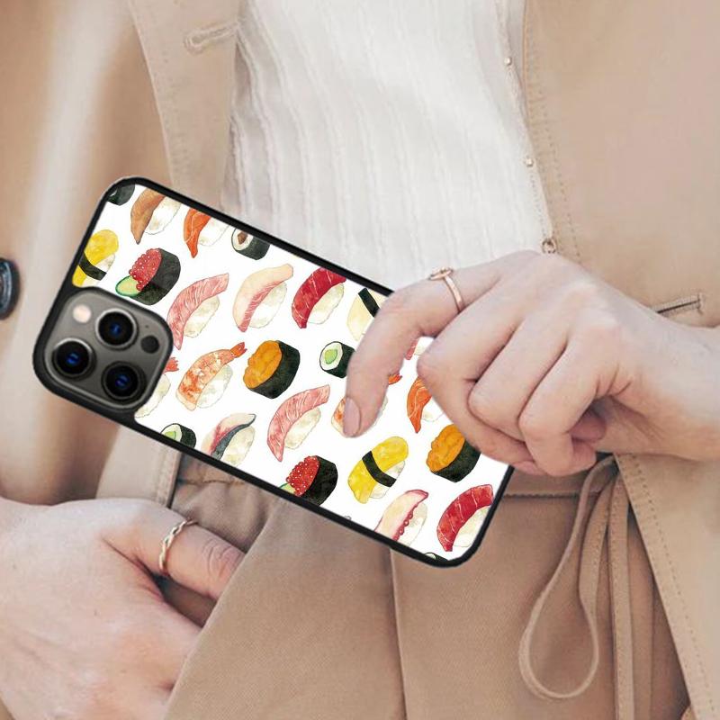 Food Sushi Magnetic Phone Case For APPLE iPhone 17 Air 16 14 13 12 Pro Max 15 Plus Wireless Charge With MagSafe Cover