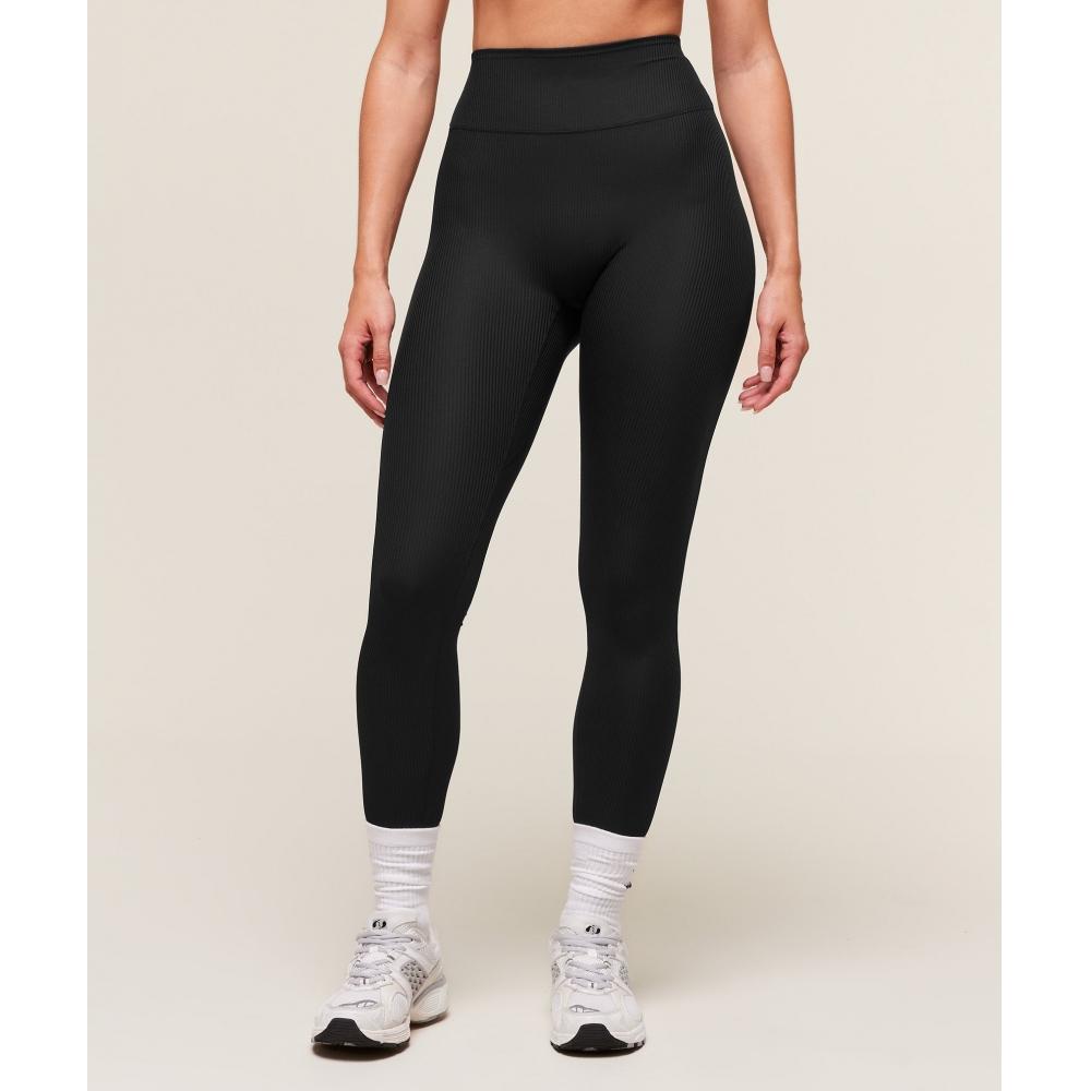 

Gymshark Леггинсы с ребристым контуром, черные B4b2s Bb2j XS