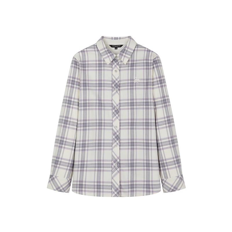Teenie Weenie Women's Cartoon Bear Plaid Shirt