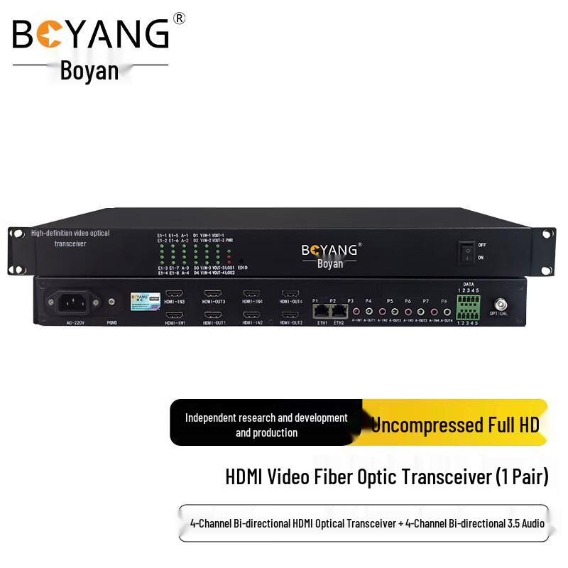 Boyang HDMI & Multi-Service Glasfaser-Transceiver
