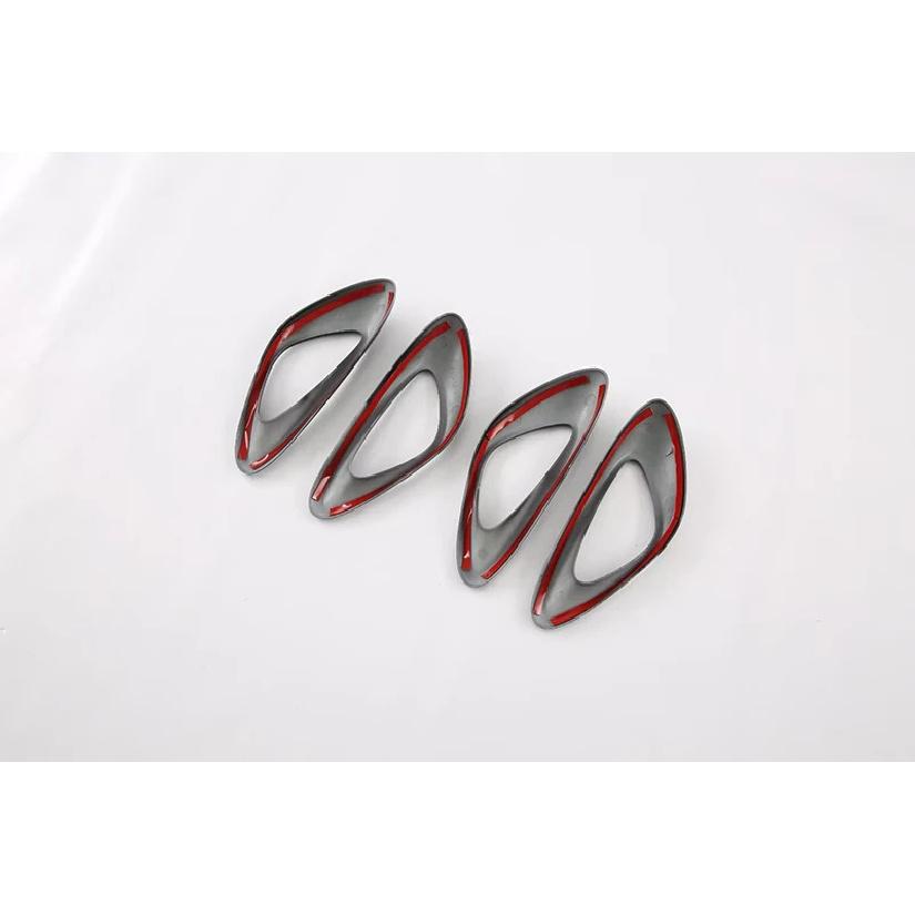 For BYD Seal Atto 4 EV   Carbon Fiber Style Inner Door Handle Cover Catch Bowl Trim Ert Bezel Frame Garnish