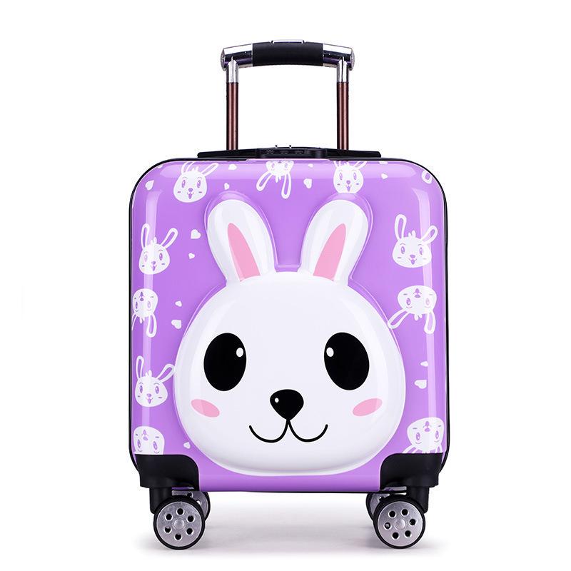 Children's Cartoon Trolley Suitcase with Universal Wheels - Ideal for Boys and Girls