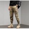 Autumn new large pocket casual pants men's trendy brand outdoor loose elastic pants
