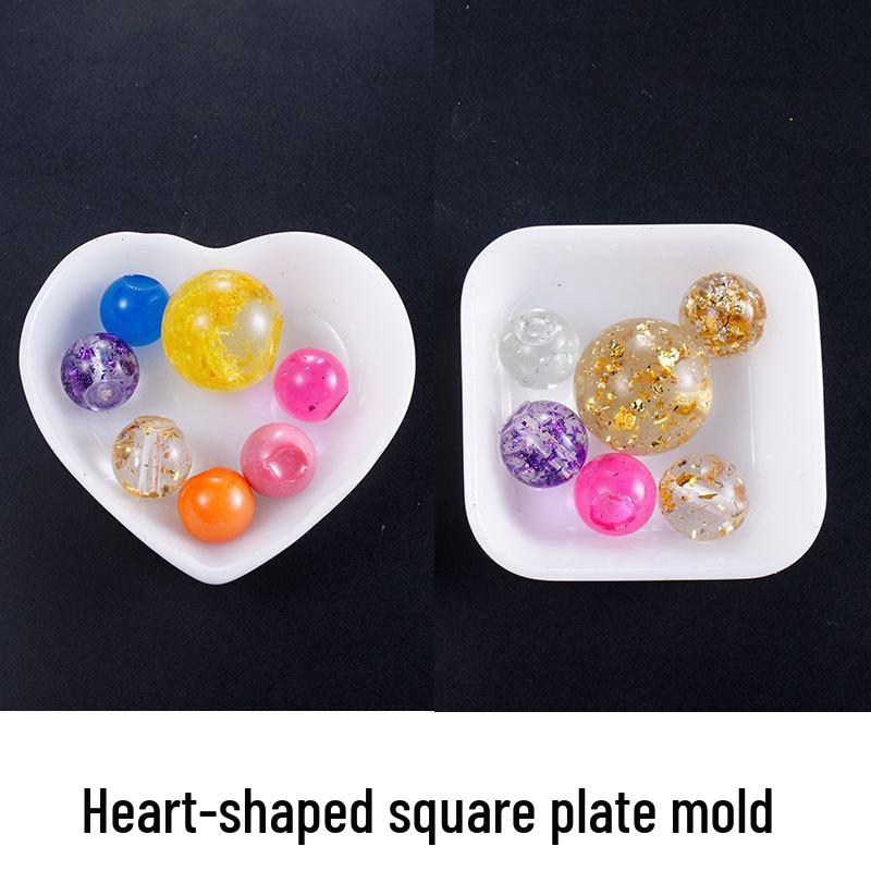 Heart & Square Silicone Epoxy Mold for DIY Ornaments