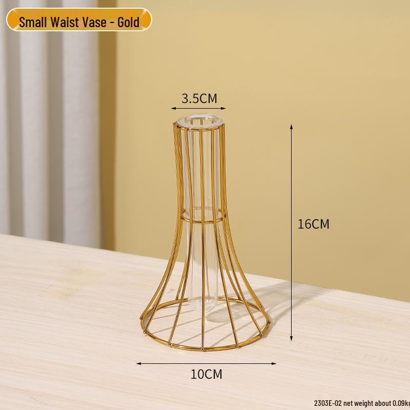Minimalist Transparent Glass Vase for Creative Flower Arrangements In Living or Dining Rooms