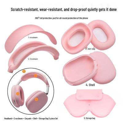 Custodia Protettiva in Silicone per AirPods Max - Morbida Custodia Protettiva per Cuffie Apple