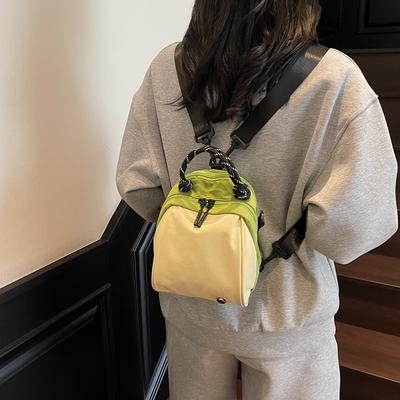 Lightweight Waterproof Simple Portable Shoulder Bag New Women's Bag Design Versatile Double Shoulder Shell Bag Backpack