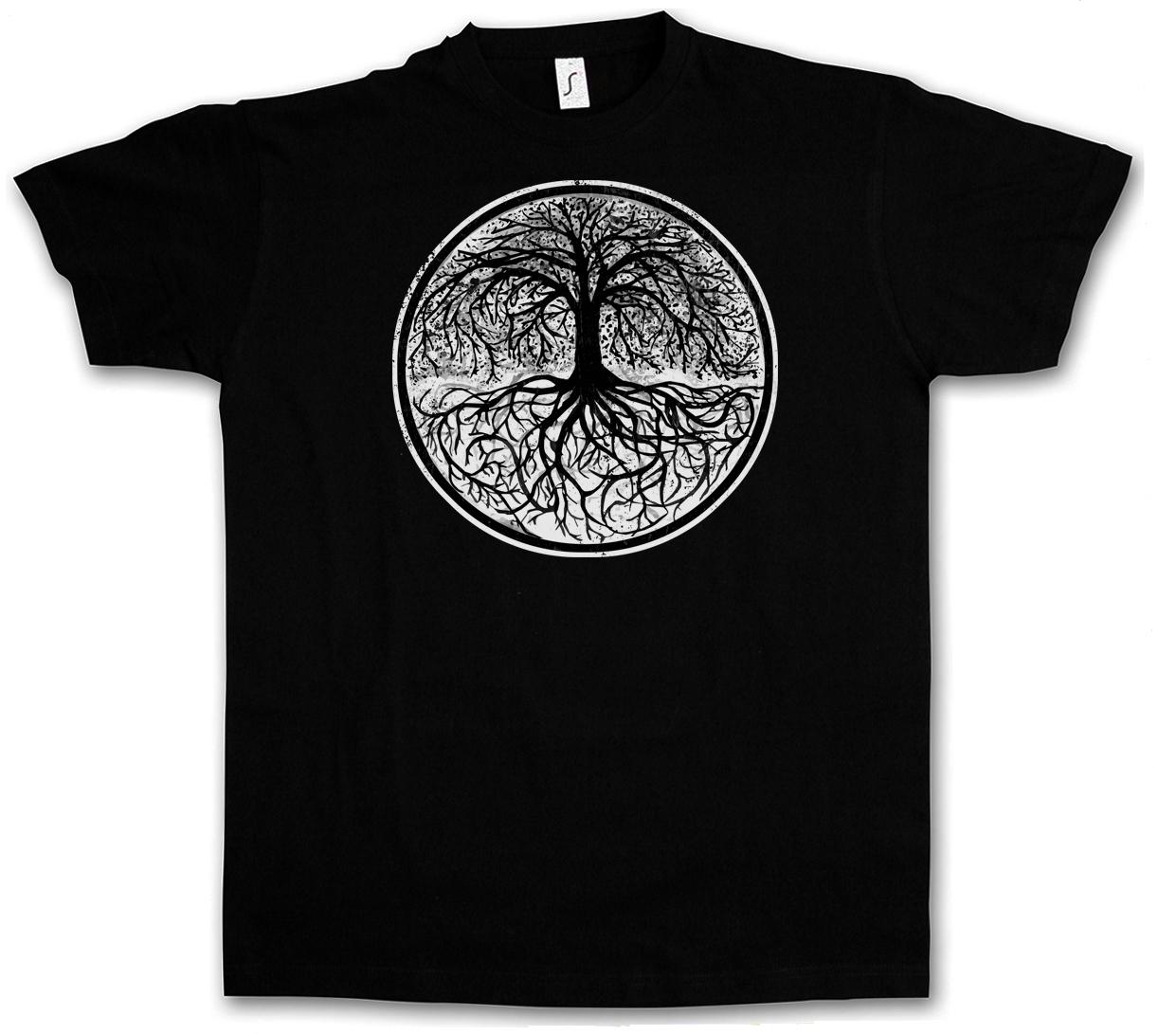 YGGDRASIL TREE LOGO II T-Shirt Mens Womens Tees Top - Arsen Celtic Irminsul Of Thor Life Odin Loki M