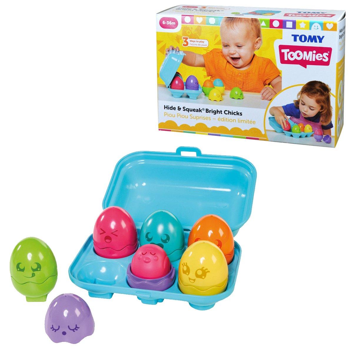 

73081 Tomy, яркие яйца для игры в прятки, 6-36 месяцев