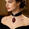Vintage Velvet Short Choker Necklace Gothic Black Clavicle Collar Necklaces Fashion Jewelry for Women