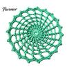 Decorative Gothic Yarn Coasters Spider Web Crochet Coaster, Handmade Knitted Drink Mat, Aesthetic Table Boho Style Dining Mats Protection Mats,