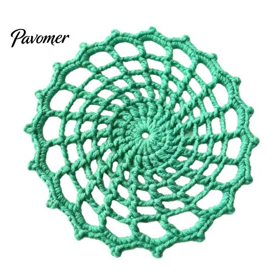 Decorative Gothic Yarn Coasters Spider Web Crochet Coaster, Handmade Knitted Drink Mat, Aesthetic Table Boho Style Dining Mats Protection Mats,