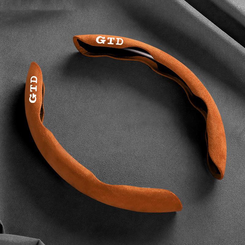Car Suede Steering Wheel Cover Anti-slip Steering Wheel Covers Accessories For VW Volkswagen GTD GOLF 4 5 6 7 8 MK7 MK5 MK6 GTD Yy1