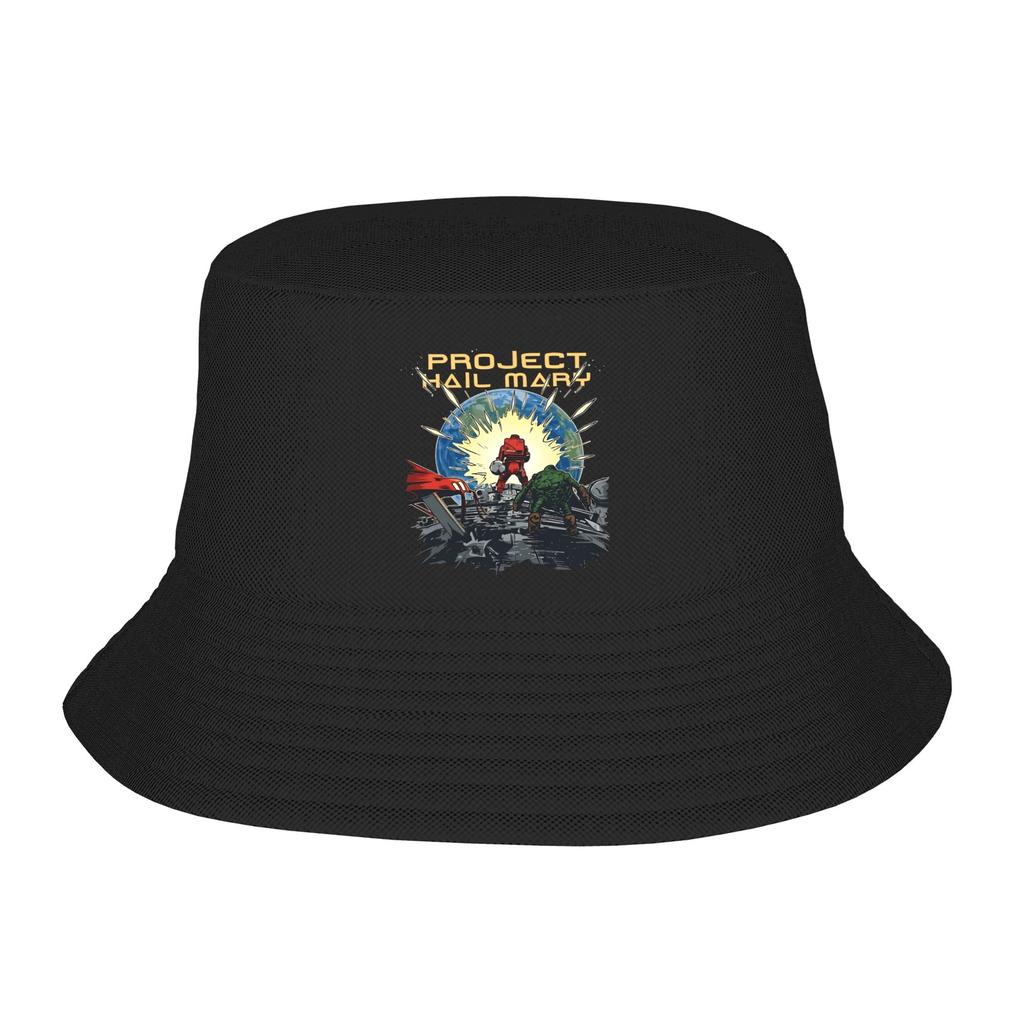 Project Hail Mary Amaze SciFi Bookish Andy Weir Fan Bucket Hat Summer Casual FisherUnisex Hats Unisex Soft Fold Vacation Caps