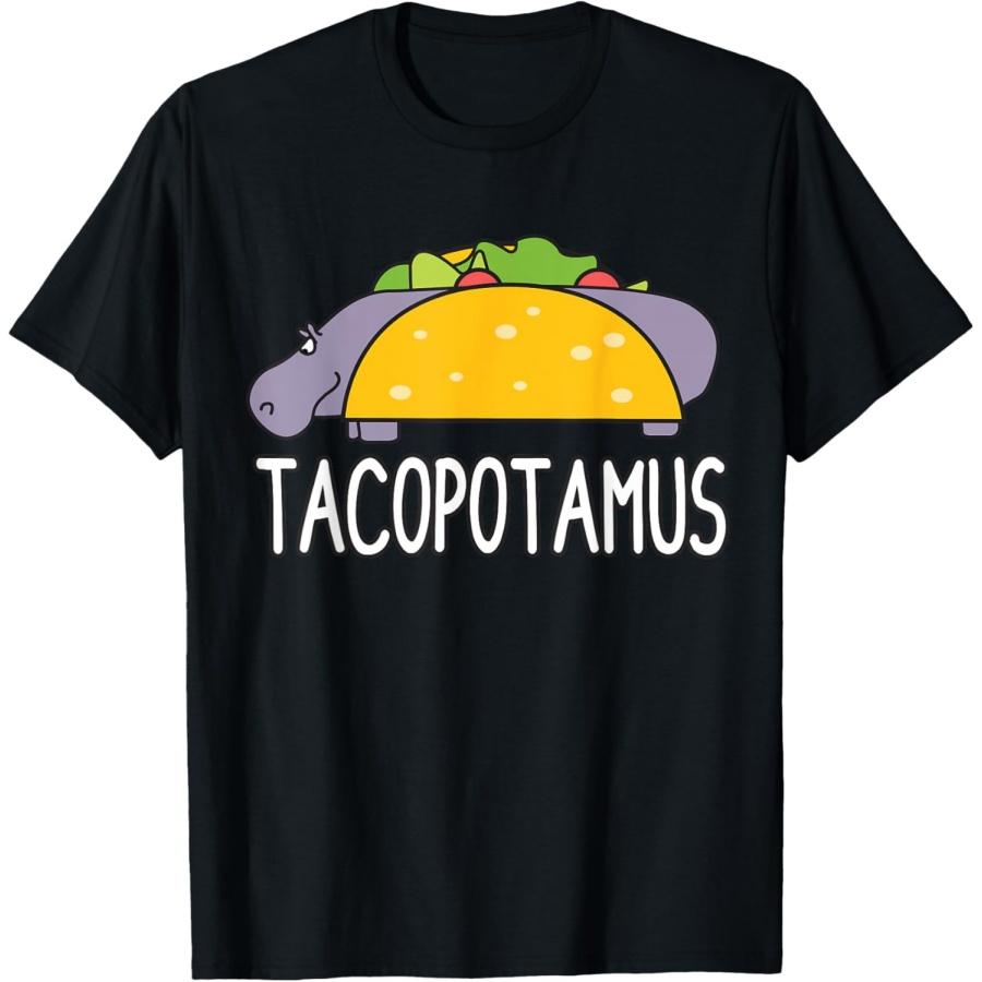 Tacopotamus Hippo Taco Food Hippopotamus Cute Animal T-Shirt T-Shirt
