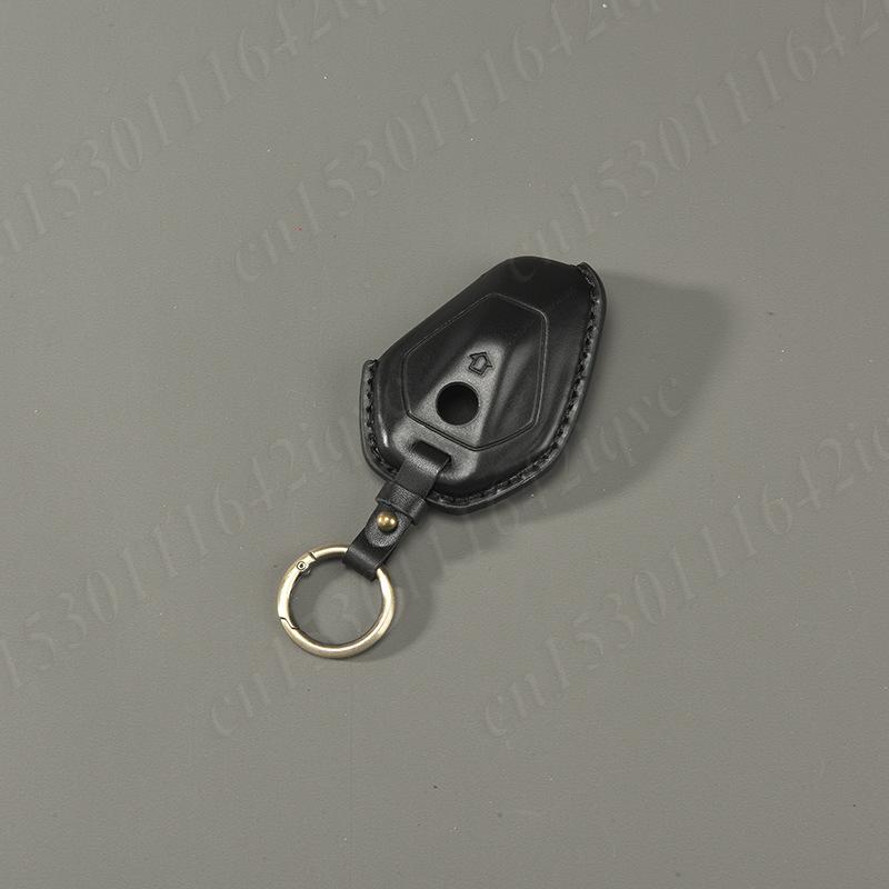 Motorcycle Leather Key Case for BMW R1300GS R12 ADV Handmade Cowhide Remote protective Cover Retro Keychain Shell Accessories