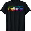 Funny Lesbian Rainbow Pride Vagitarian Joke Unisex T-Shirt