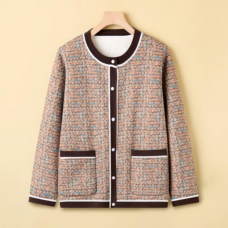 Langsha Women's Fleece-Lined Thick Cardigan Sweater