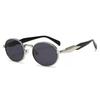 New European And American Circular Sunglasses For Women'S Street Photography Metal Sunglasses Trendy Sun Glasses