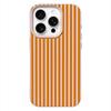 Pink Orange Stripe Soft Phone Case for iPhone 17 17E 16 15 14 13 12 11 Pro Max Cute Shockproof Protective Cover
