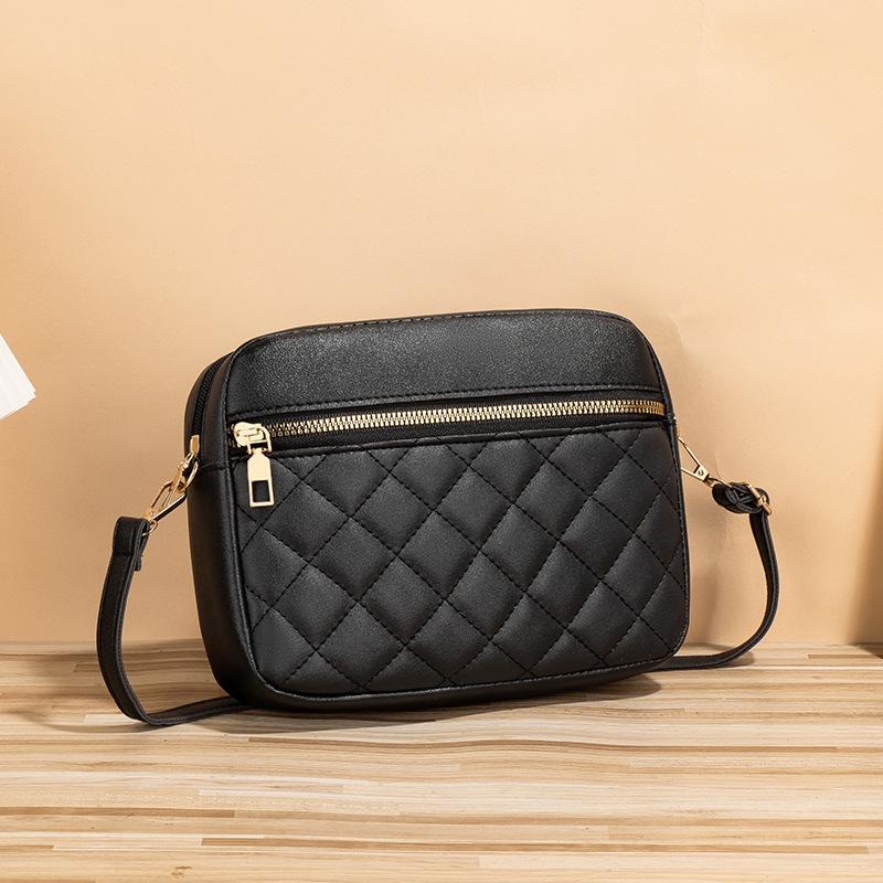2024 Diamond Embroidery Crossbody Camera Bag - Trendy, Simple, Small Square Design