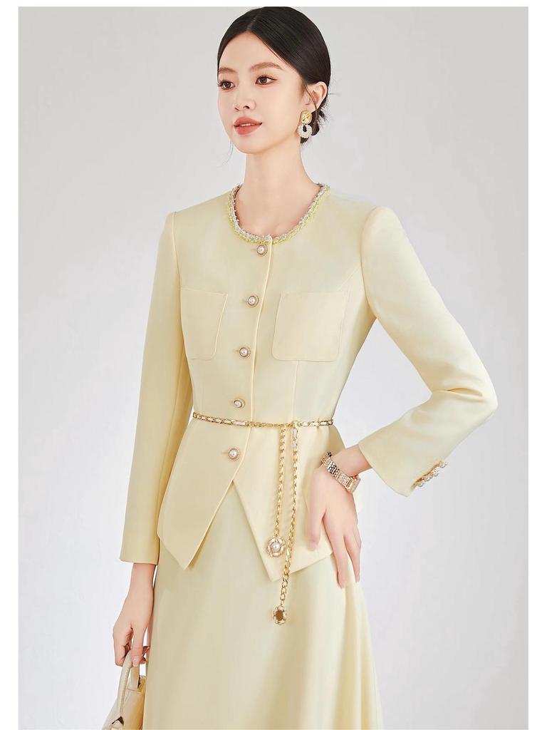 Aishangchen Romantic Heiress Purple Two-Piece Suit - Early Autumn Korean Style