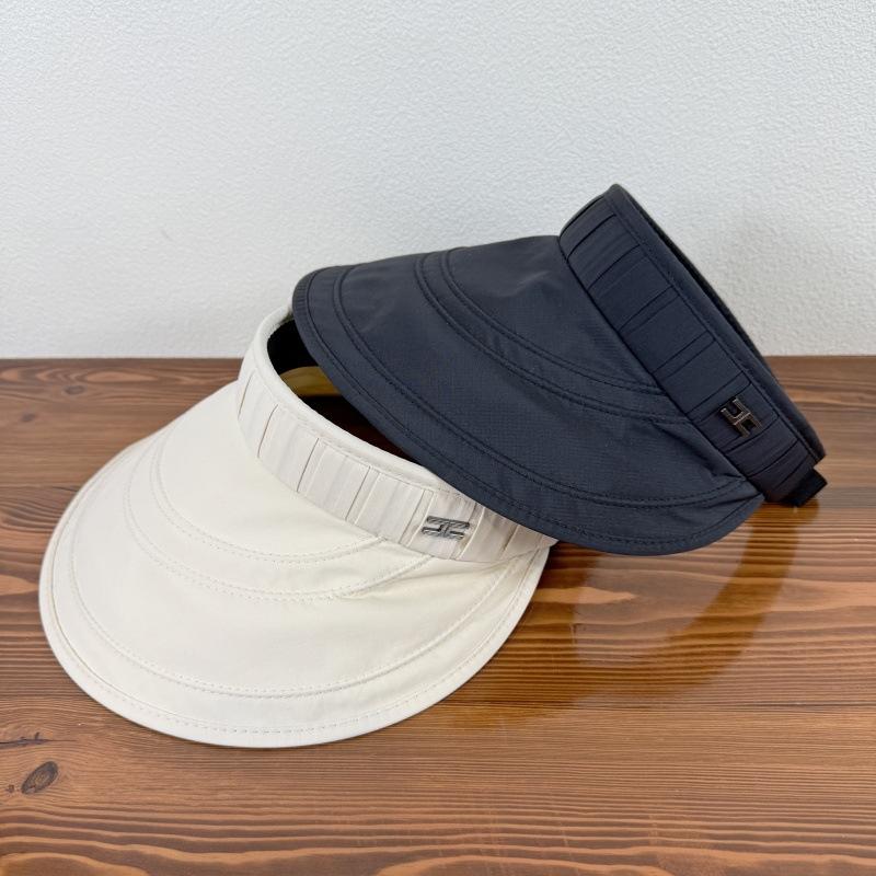 Adjustable Quick Drying Sun Protection Hat for Women Summer UV Resistant Empty Top Hat Outdoor Large Eave Sun Protection Hat