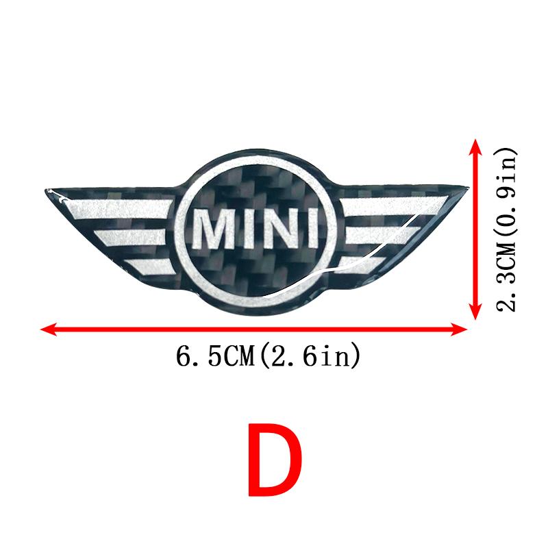 1Pcs Car Styling Steering Wheel Emblem Badge Stickers For MINI Cooper Countryman One S JCW R53 R55 R56 R50 R52 F56 F60 F54 F55 gzpxv22
