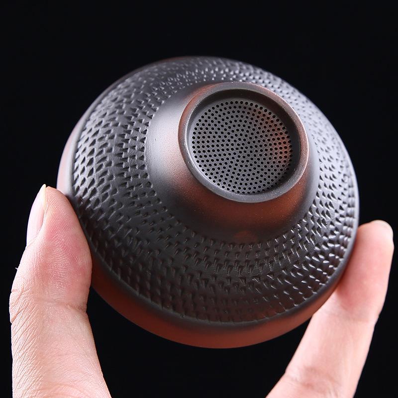 Purple Pottery Pixiu Handmade Tea Set, Kung Fu Tea Set, Fair Filter, Purple Clay Tea Ceremony Accessories