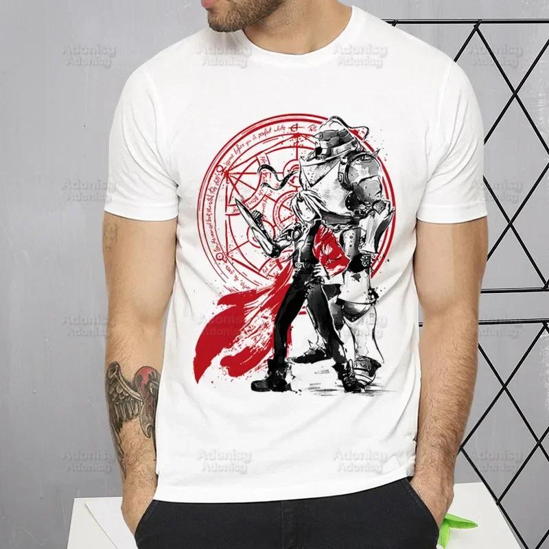 Tričko Fullmetal Alchemist Harajuku Alphonse Elric Trička Krátký rukáv Móda Ležérní Edward Elric Tričko Topy Trička