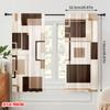 2pcs  2D plane printing Light Filtering Curtains Geometric Symmetry Durable Polyester (without rod) Art Deco Festive Ldeal for