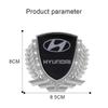 Car Side Window Badge for Hyundai I30 Tucson Solaris IX35 Sonata Encino Verna Elantra Azera Rear Trunk Diamond Crystal Sticker AG3