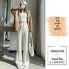Women's High-Waisted Micro-Flared Slim-Fit Wide-Leg Pants