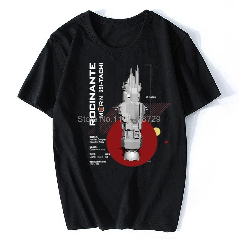 The Expanse Rocinante Ship T-Shirt Harajuku Hip Hop TEE Shirt For UnisexTshirt Oversize Streetwear Cotton T Shirt