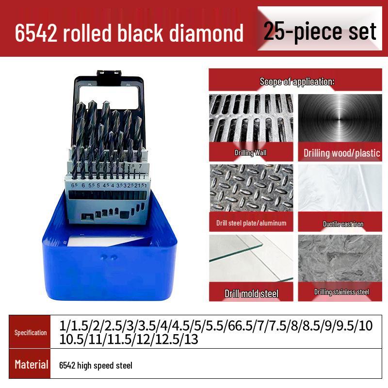 Tiangong Cobalt Twist Drill Bit Set for Stainless Steel, Mold Steel, and Cast Iron Drilling