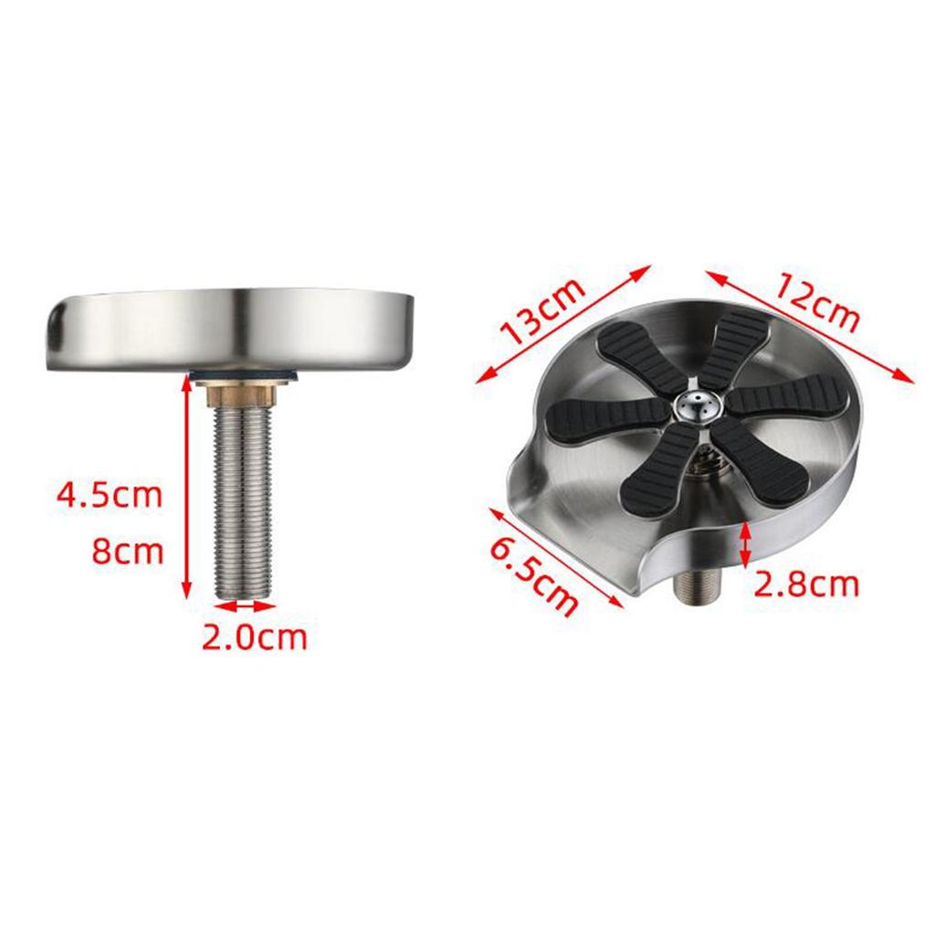 Sink Faucet Glass Rinser Accessories DIY Replacement Silicone Pads Easy Use