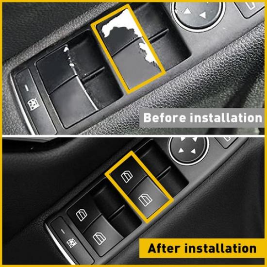 4* Switch Window Button Cap Cover For Benz Mercedes- W204 W212 C-Class E200 A207