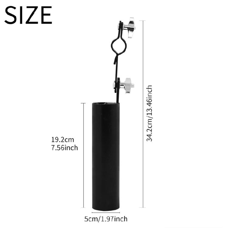 Portable Drumstick Storage Container Steel Support Structure Adjustable Height Efficient Stick Organization for Drum