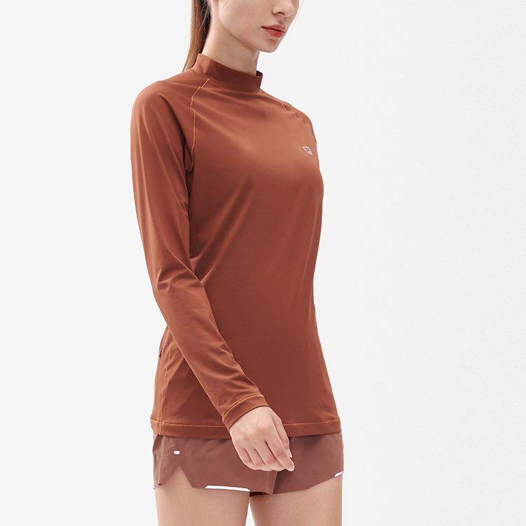 New FILA Athletics T Shirts Women's Leather Brown A11W242201F-BN